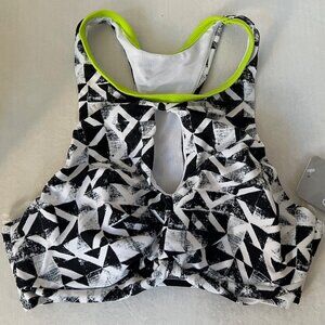Go Gossip Women's Swim Top Size Small Black & White NWT